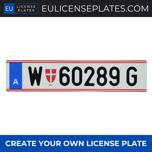 Custom Austrian License Plate