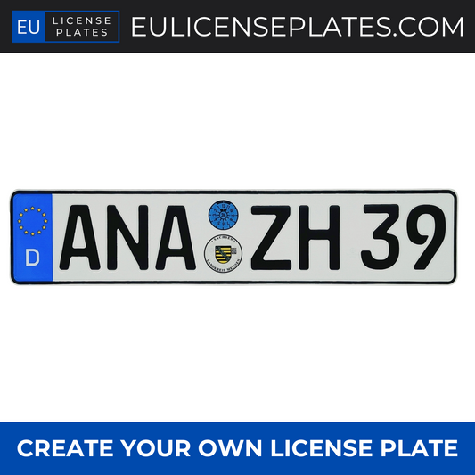 Custom German License Plate