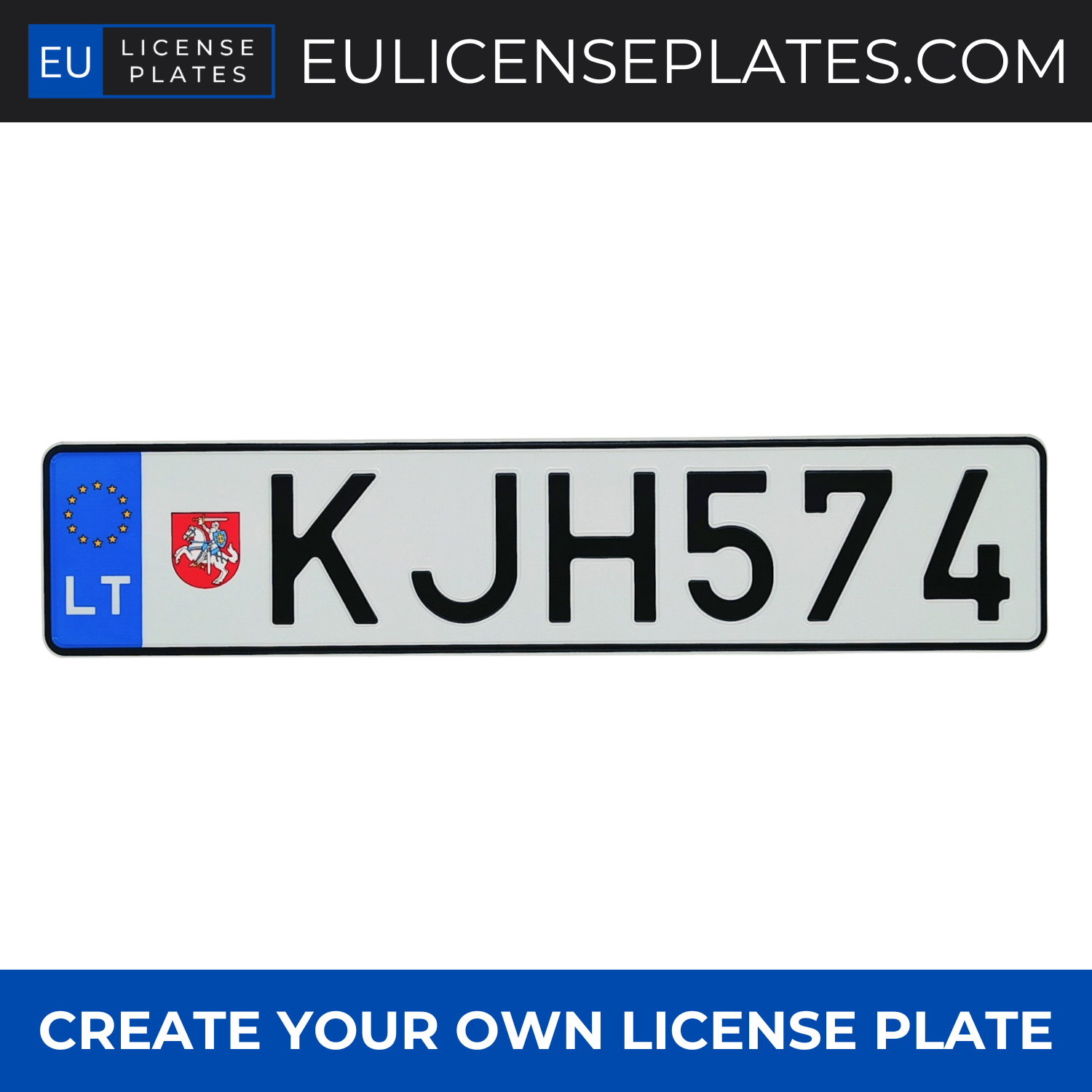 Custom Lithuanian License Plate