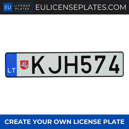 Custom Lithuanian License Plate