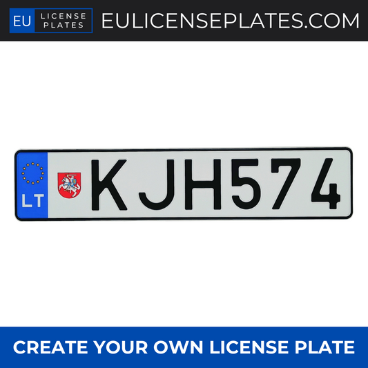 Custom Lithuanian License Plate