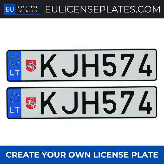 Custom Lithuanian License Plates